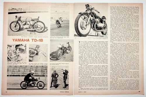Yamaha motorcycle - td-1b,