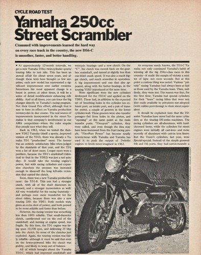 1969 yamaha 250cc street - 1969,